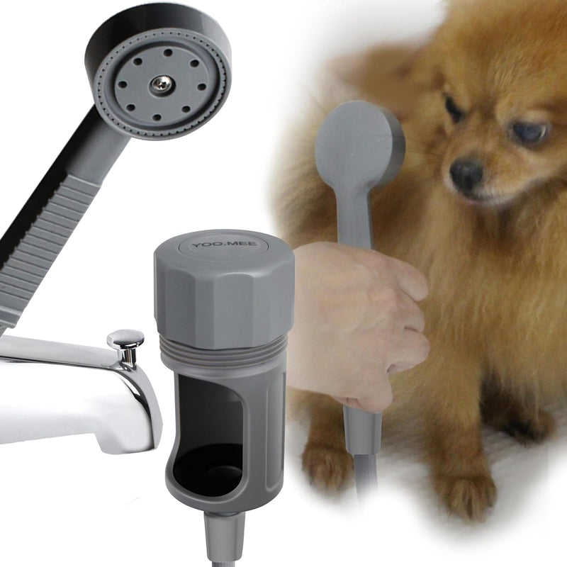 YOO.MEE Pets Shower Attachment, Quick Connect on Tub Spout w/Front Diverter