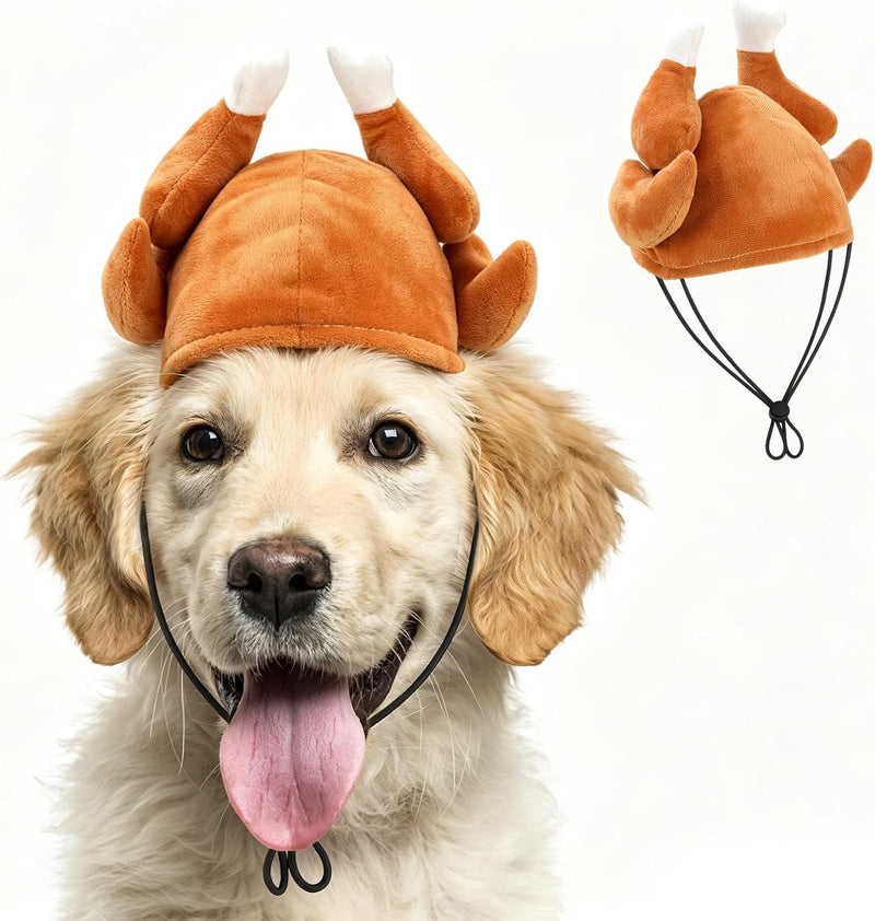 BWOGUE Medium Dog Thanksgiving Turkey Adjustable Party Hat