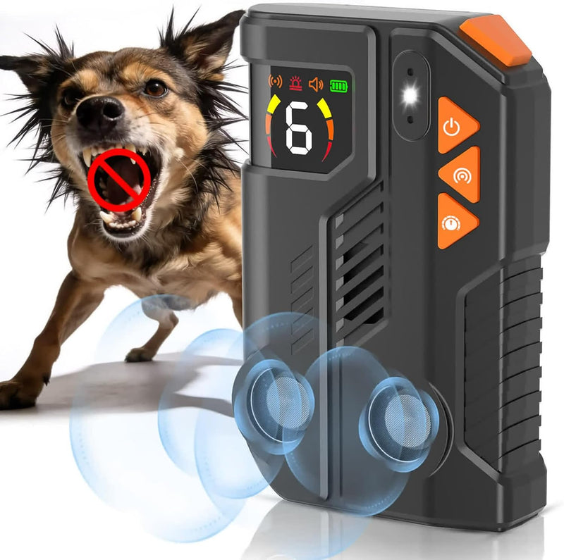 Automatic Anti Barking Device for Dogs with AI Detection, Dog Bark Deterrent Devices Hands-Free Bark Box with Dual Emitt