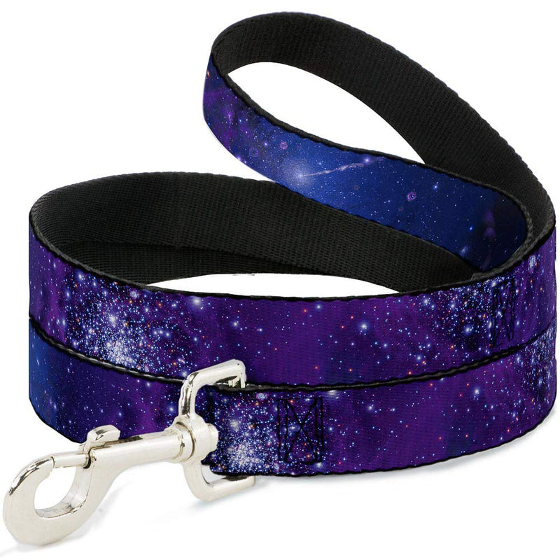 Buckle-Down Pet Leash - Galaxy Blues/Purples - 6 Feet Long - 1