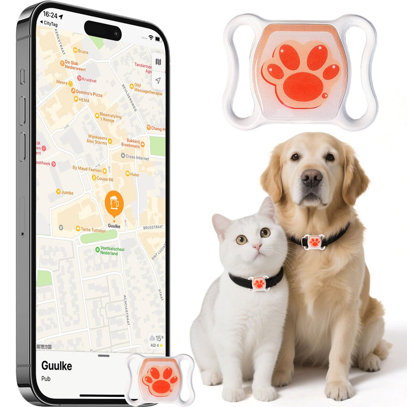 Cat Tracker for Indoor & Outdoor Cats & Dogs with Unlimited Range – 365-Day Battery Life iOS & Android Compatible No Subscription or Monthly Fee Kitten Finder with Real-Time Alerts Easy to Use