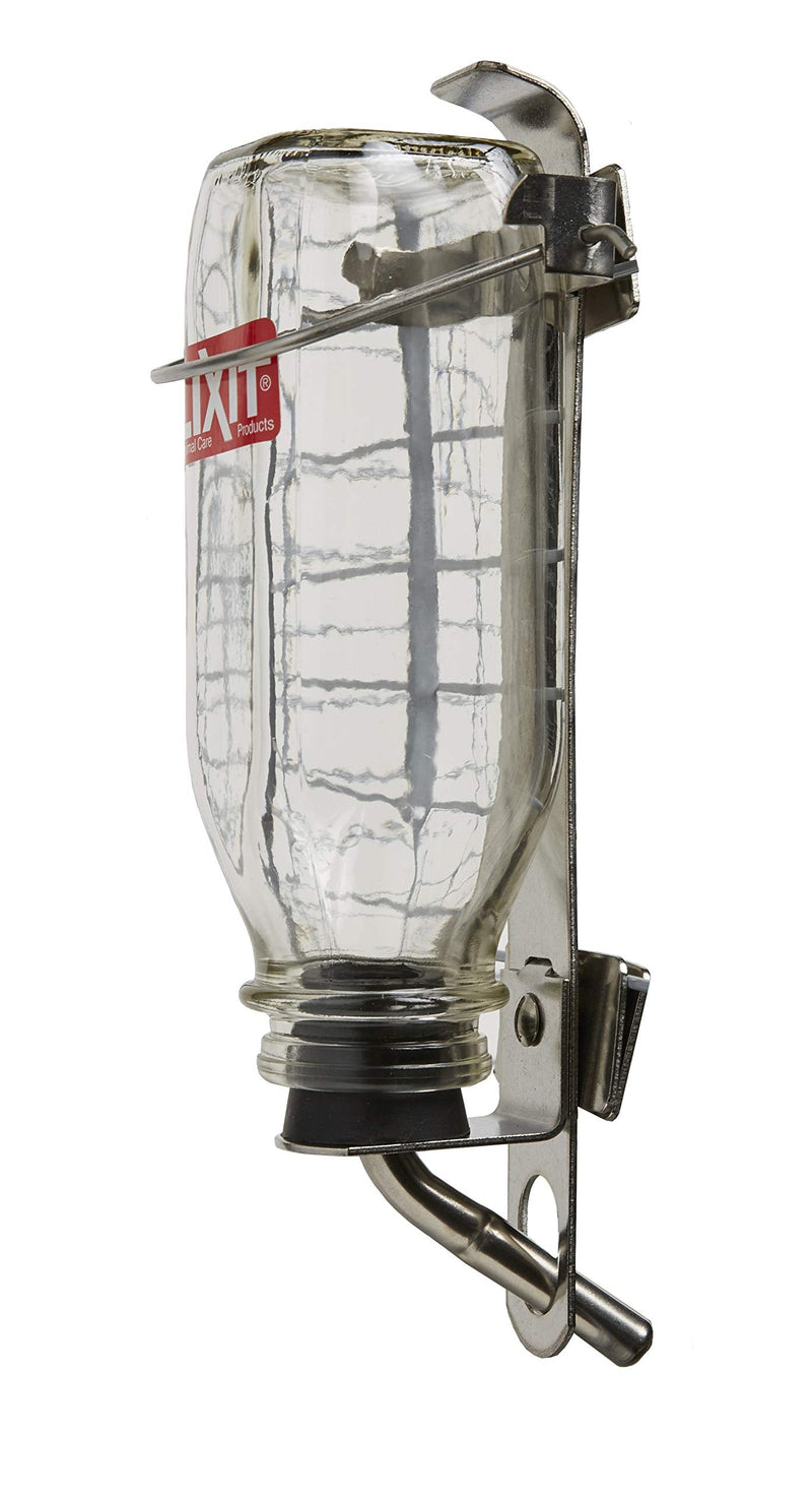 Lixit Glass Tube Water Bottle for Birds, Dogs, and Small Pets, Medium Tube, 16 Oz