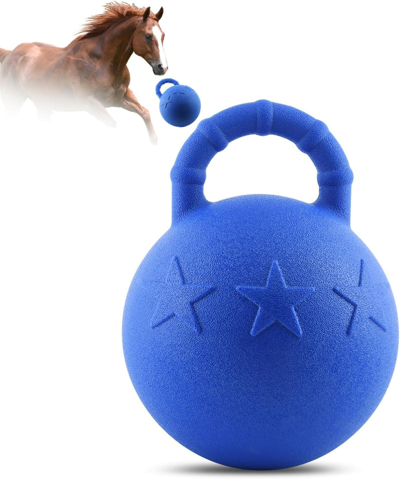 10 Inch Horse Herding Ball with Handle Horse Toys Equine Ball