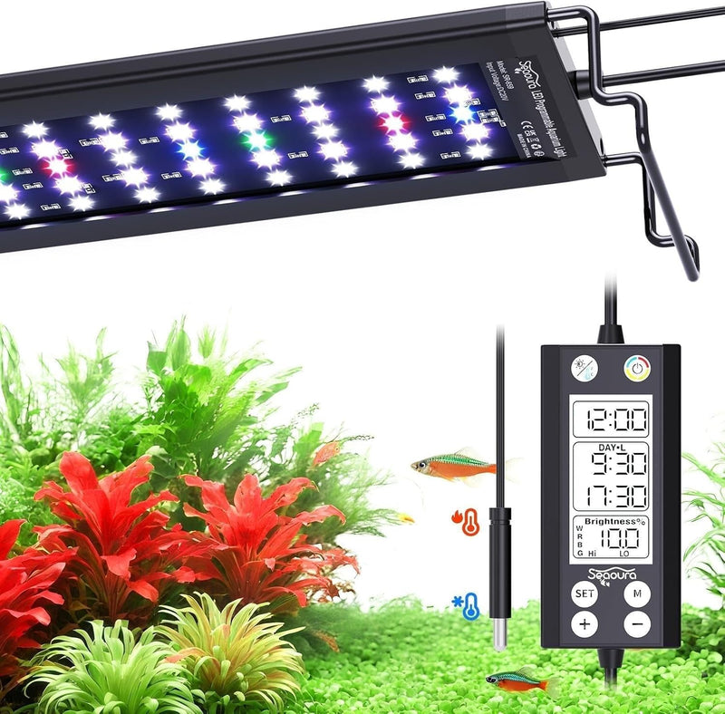 SEAOURA WRGB DIY Aquarium Light for 48-54in Freshwater Fish Tank
