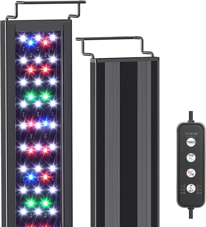 AQQA LED Aquarium Light for Plants, 24/7 Mode Full Spectrum Fish Tank Light