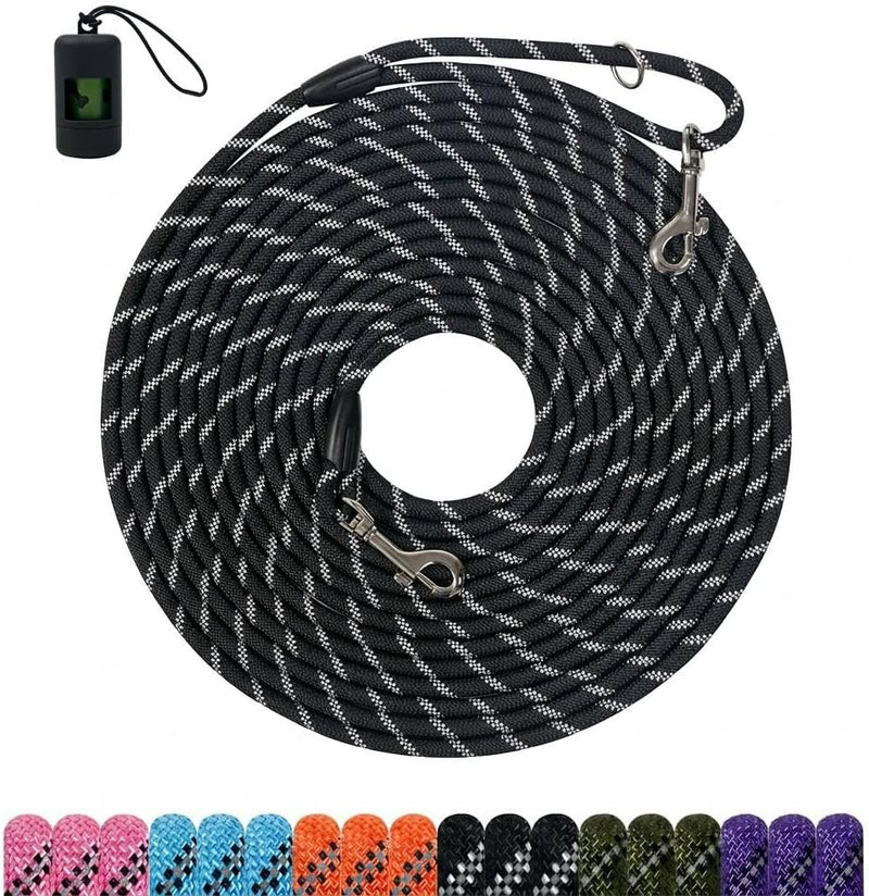 Long Dog Training Leash,Heavy Duty Reflective Rope Lead for Small Medium Large Dogs ,6FT 10FT 15FT 30FT 50FT for Trainin