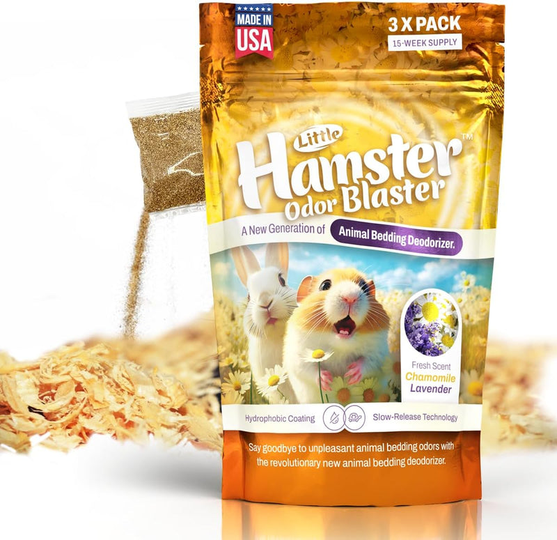 Hamster Odor Blaster | a New Generation Of Animal Bedding Deodorizer | Unique Slow Release Formula | Natural Fresh Scent