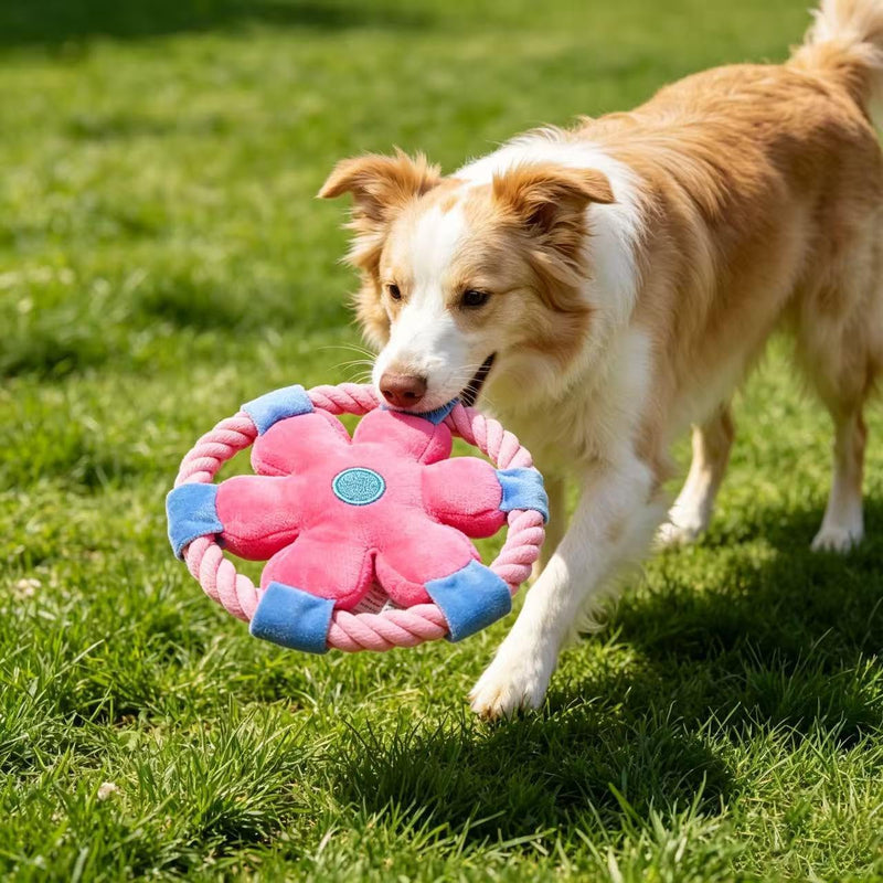 1PCS Dog Plush Pet Pillow,Durable Chewable Fabric Pillow for Dogs Comfort,Chewing and Cuddle Needs(Pink)