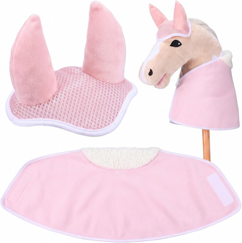 Tallew 2 Pcs Hobby Horse Tack Toy Accessories Set