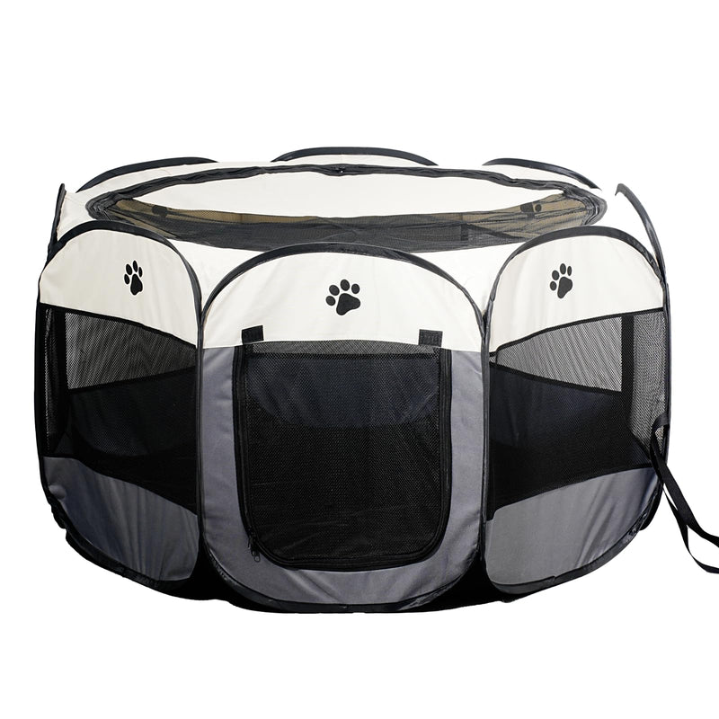 SENCONE Portable Pet Playpen, Dog Playpen Foldable Pet Exercise Pen Tents Cat House Playground for Puppy Kitten Indoor Outdoor Travel Camping Use