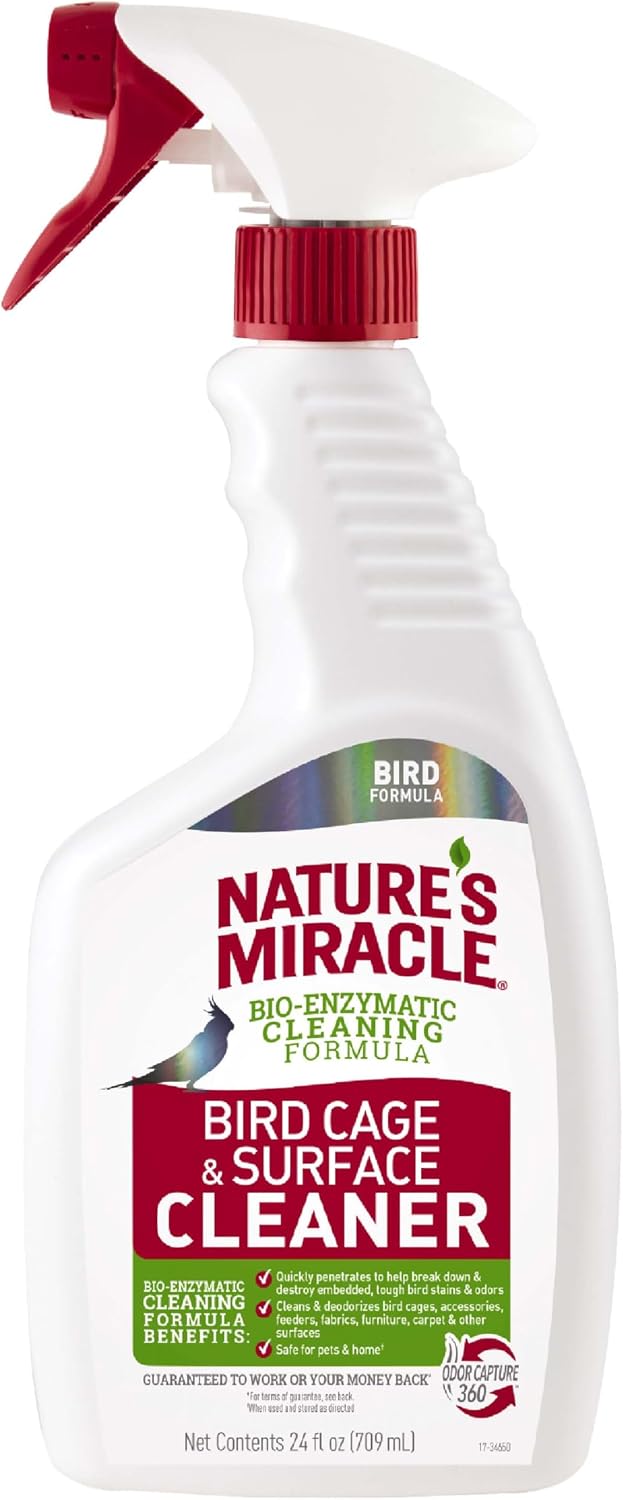 Nature's Miracle Bird Cage & Surface Cleaner, 24 oz