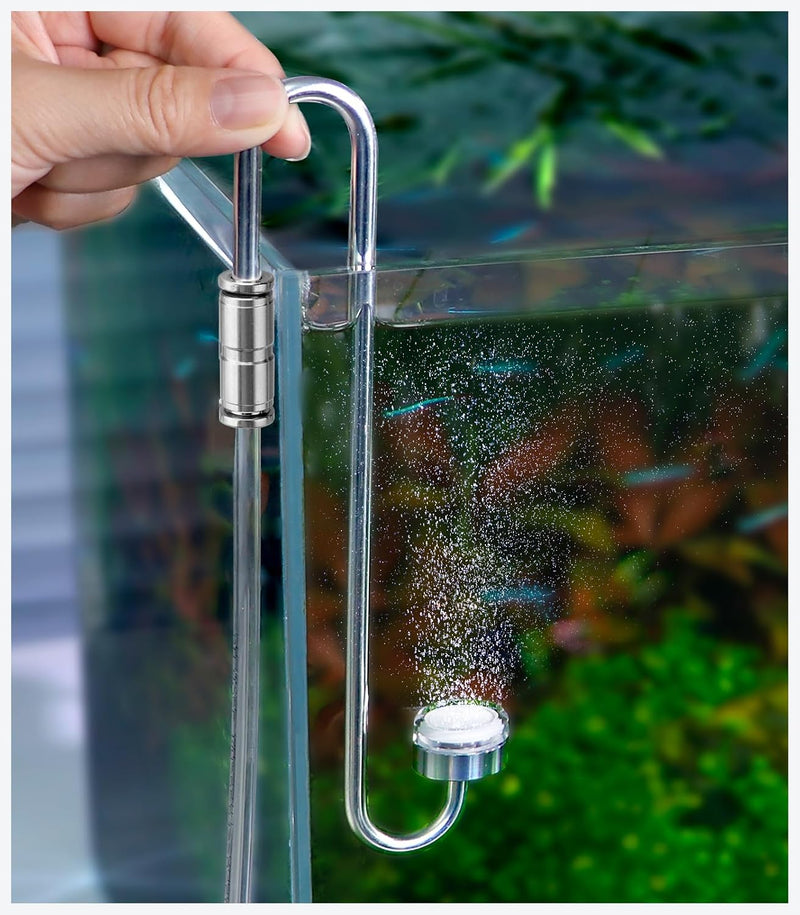 Aquarium Stainless Steel CO2 Atomizer for Rimless Tanks, DC300-20
