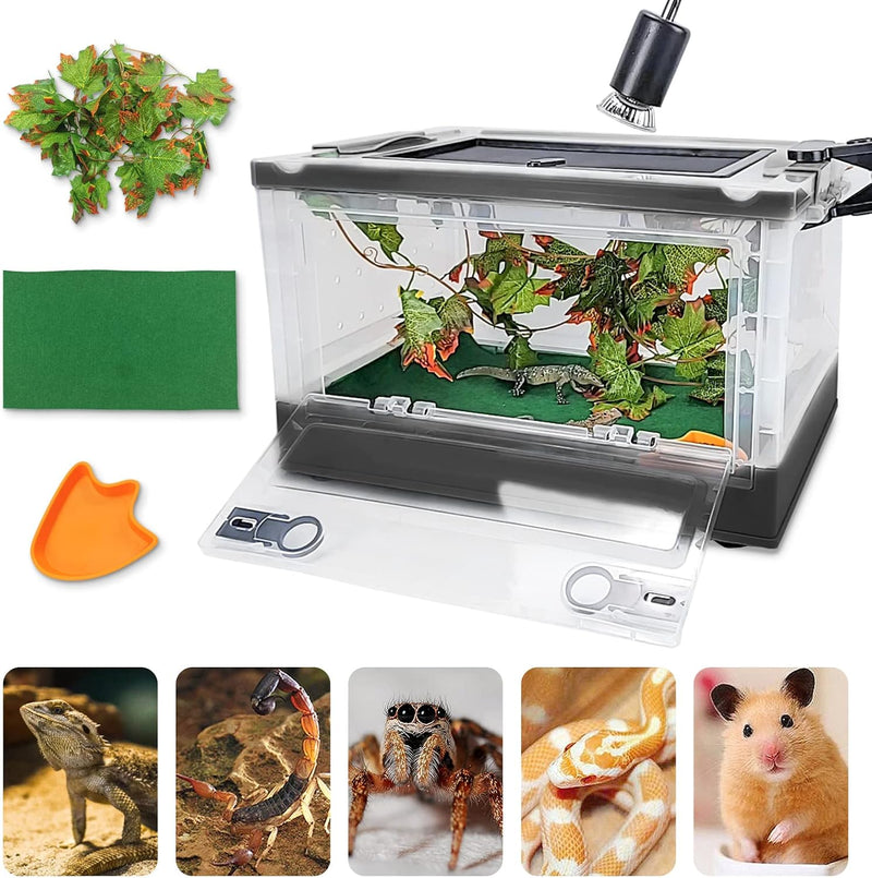 RunDuck Portable Foldable Terrarium Kit with Wheels for Reptiles Medium