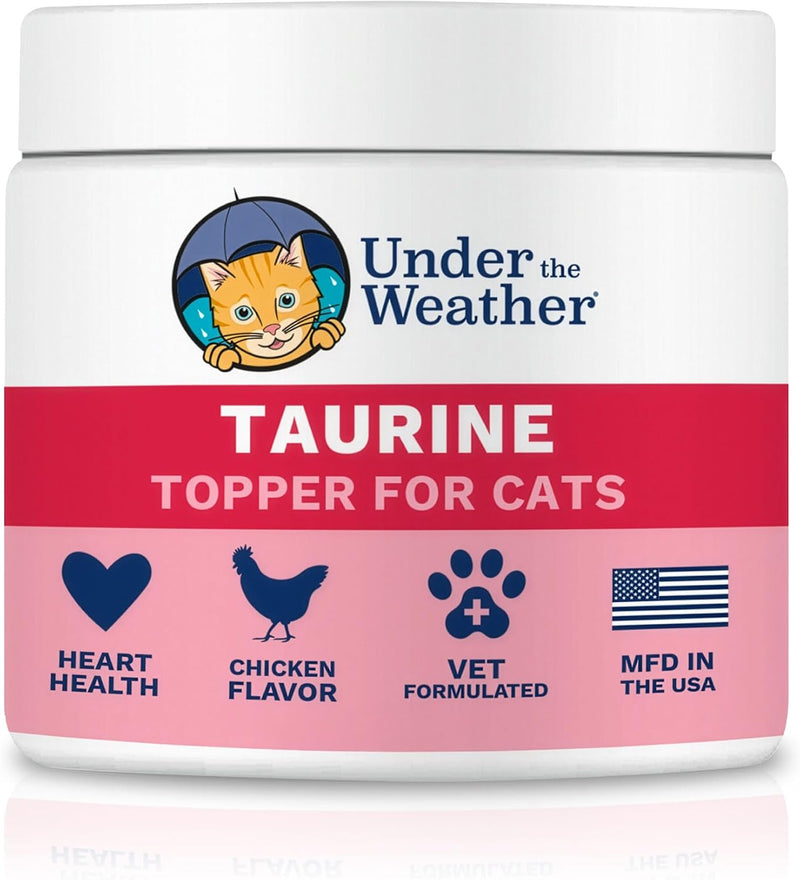 Under the Weather Taurine for Cats | Vet Formulated Chicken Flavor Taurine Powder Supplement for Cats and Kittens | Supp