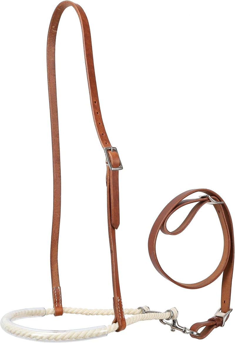 Showman Argentina Cow Leather Rubber Noseband Tie Down