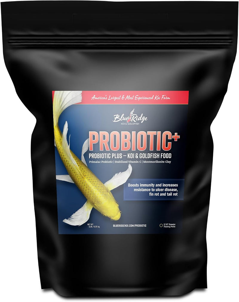 Blue Ridge Koi Fish Food, Probiotic Plus Formula, 3/16