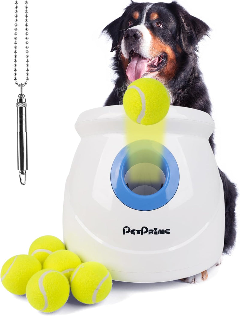 Pet Prime Dog Automatic Ball Launcher for Large Dogs Ball Thrower Machine Outdoor Indoor Use Interactive Dog Toy Adjusta