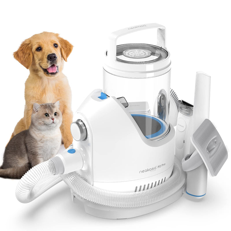 Neakasa P2 Pro Dog Grooming Kit, Dog Clippers Vacuum Suction 99% Hair, Pet Grooming with 5 Proven Tools, 2L Large-Capacity Easy Empty Dustbin for Dogs Cats Animals