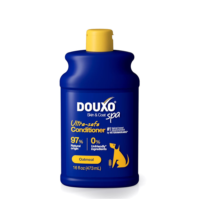 DOUXO SPA Oatmeal Dog Conditioner, 16 fl oz, Detangles and Moisturizes, Leaves the Coat Soft, Silky and Radiant, Ultra-Safe Skin-Friendly Formula