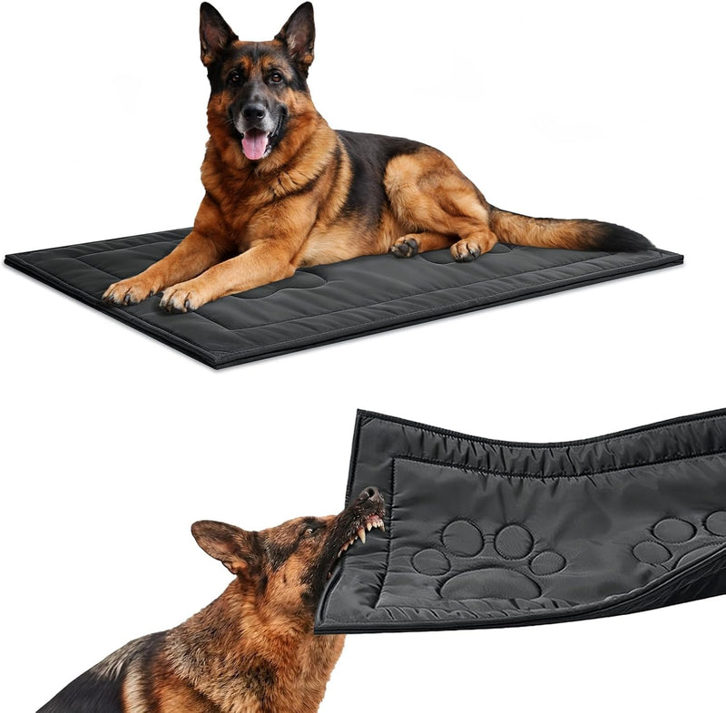 Chew Proof Dog Crate Pad, Indestructible Durable Dog Crate Mat, 22