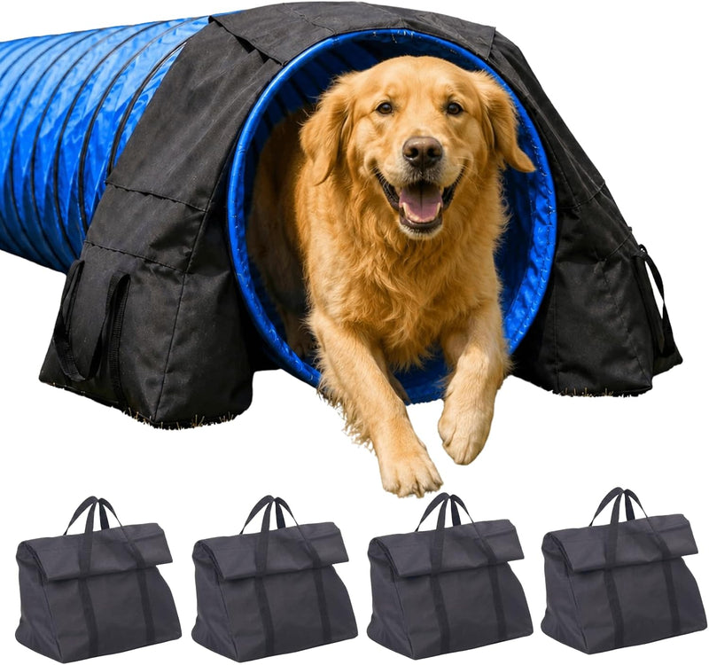 Japard Upgraded 4 Pack Dog Agility Equipment, Tunnel Sandbags