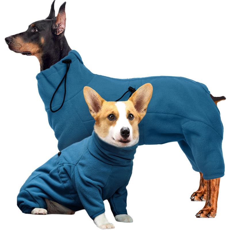 ROZKITCH Dog Pjs Large Breed, Pet Windproof Warm Cold Weather Jacket Vest Cozy Jumpsuit Apparel Outfit Clothes for Small Medium Large Dog Walking Sleep XL