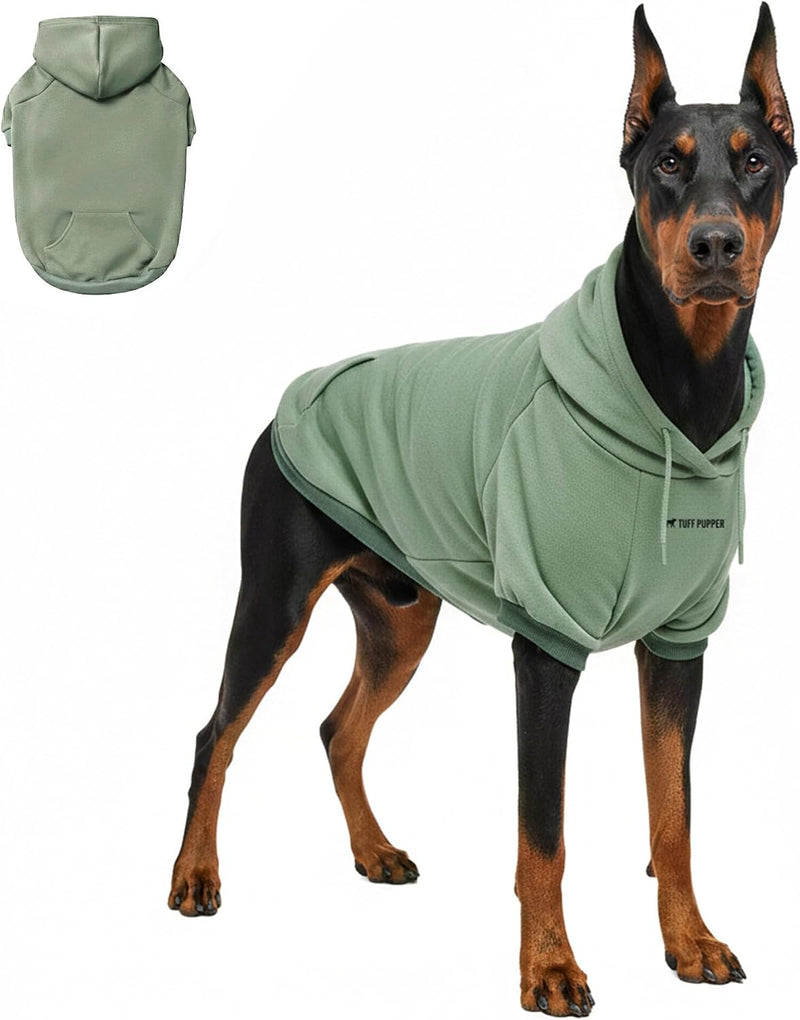 Tuff Pupper Dog Hoodie | Premium Quality Insulated Fabric | Ultra Soft Interior for Superior Comfort | Elastic Cuffs & D