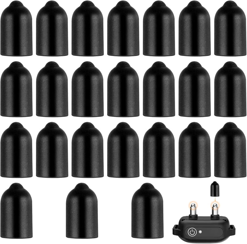 16 pcs Dog Shock Collar Rubber Tips Anti Bark Collars Caps Training Collar Replacement Silicone Covers Column Conductive
