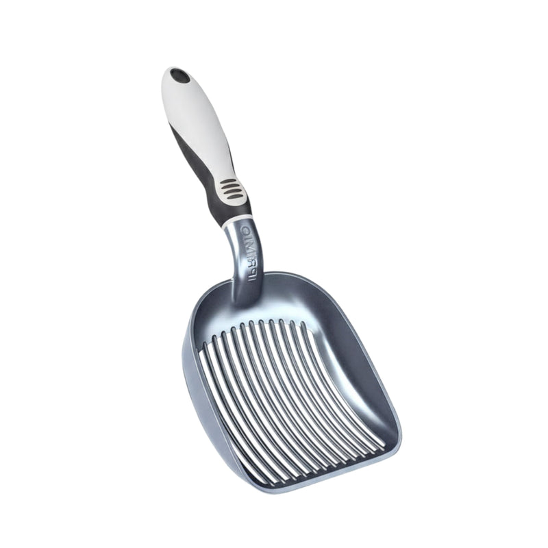 Sifter w/ Deep Shovel Cat Litter Scoop - Designed by Cat Owners - Durable Plastic Cat Litter Scooper for Litter Box - Solid Strong Handle. By iPrimio. Patented Kitty Litter Scoop