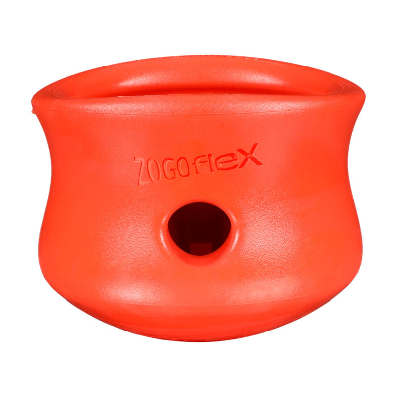 WEST PAW Zogoflex Toppl Interactive Treat Dispensing Puzzle Dog Toy for Mental Stimulation & Enrichment-Holds Kibble & Treats-Lickable, Freezable & Dishwasher Safe-Made in USA-Large-Cardinal Red