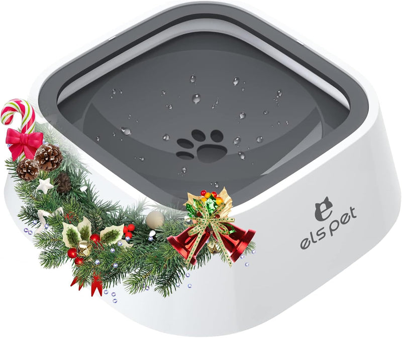 ELS PET Travel Bowl 35oz 1L No Spill Dog Cat Bowl Anti Slip Water Dispenser