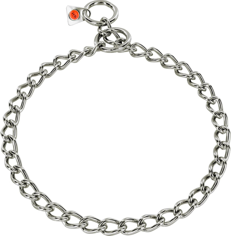 Herm Sprenger Stainless Steel Dog Collar with Round Links Choke Chain for Small Medium Large Dogs Professional Training