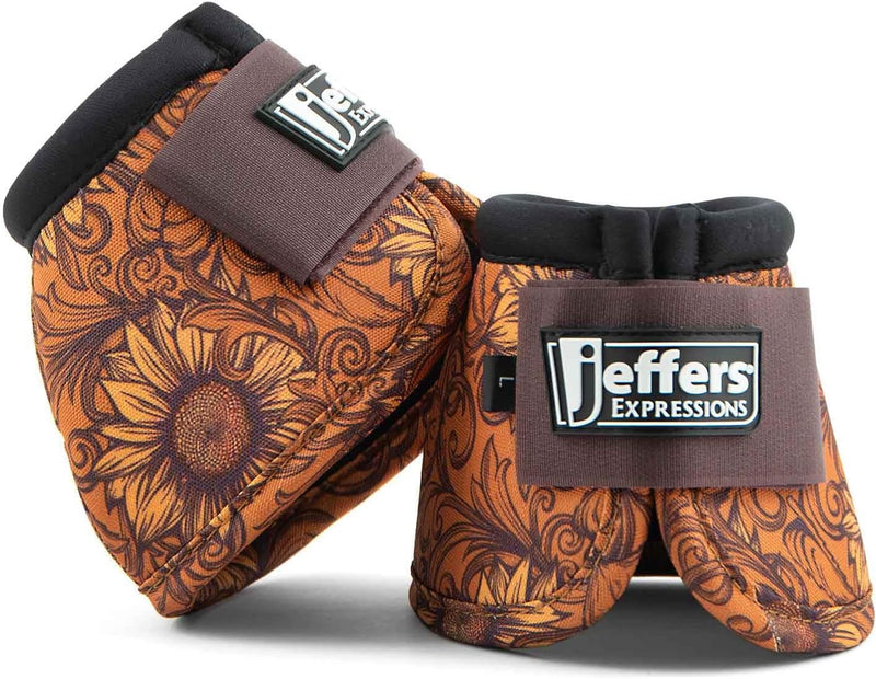 Jeffers Equine No Turn Bell Boots for Horses, Pair, Medium | Bloomin Toolin