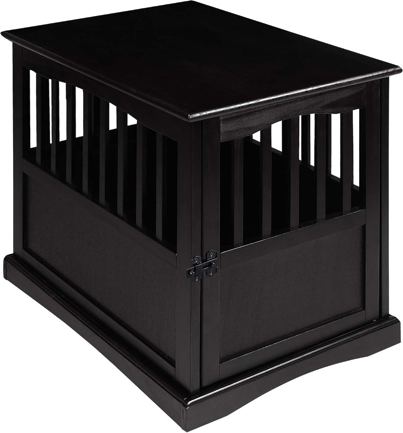 Casual Home Wooden Indoor Dog Crate House Kennel End Table Night Stand Furniture with Lockable Latch for Small to Medium