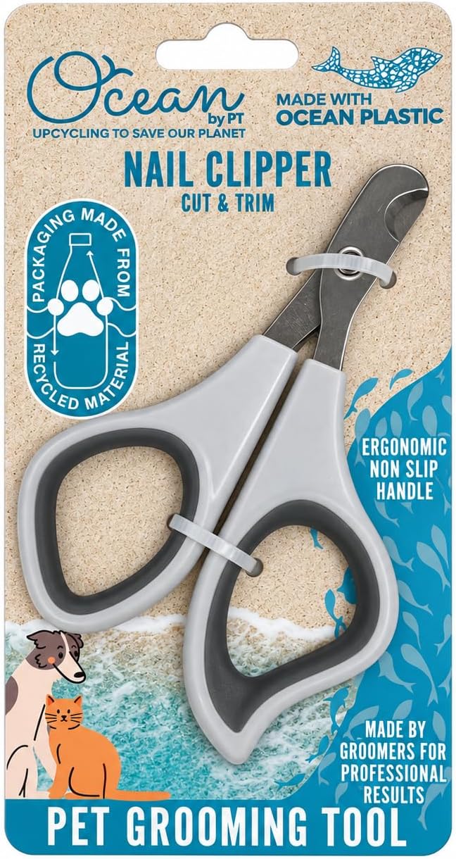 Formit Crafts Ocean Plastic Pet Nail Clippers for Cats and Small Dogs - Professional Stainless Steel Dog Nail Trimmer, H