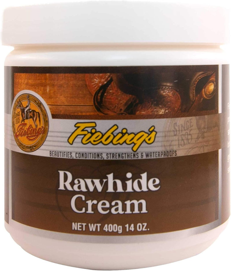 Fiebing's Rawhide Cream 14oz Ideal for Conditioning, Softening, and Waterproofing Rawhide and Other Fine and Exotic Leat