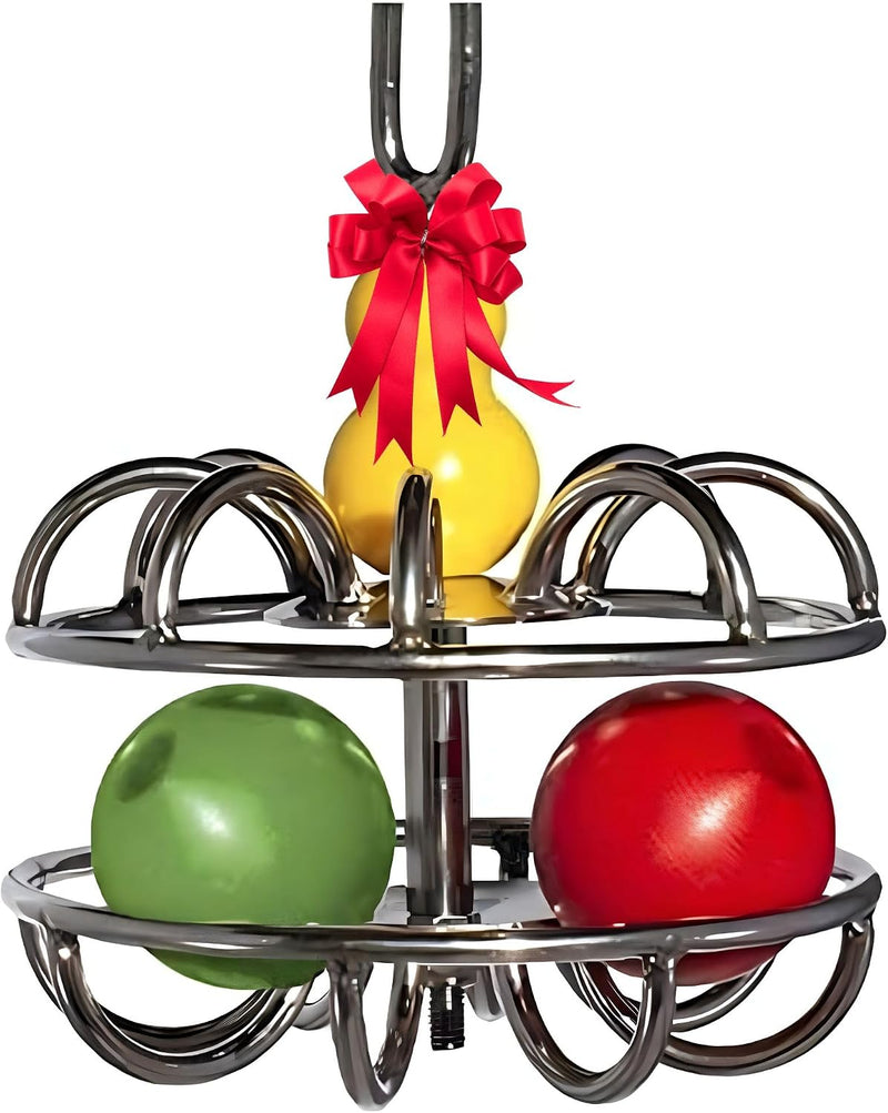 Bird Toys for Large Birds (Impossiball) Stainless Steel Foraging Treat Dispenser for Macaws, Cockatoos, Parakeets & Parr