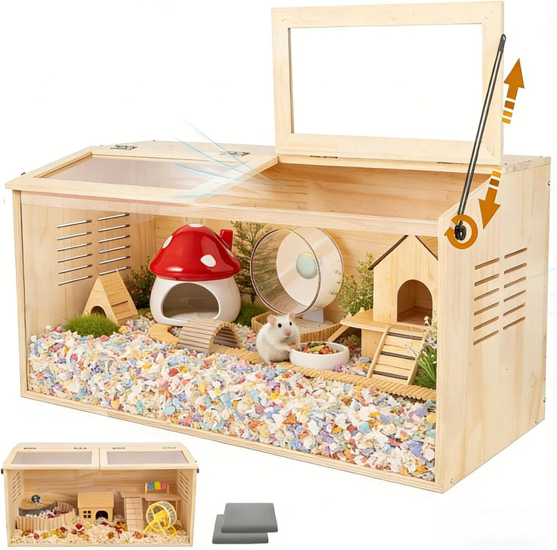Wooden Hamster Cage,32