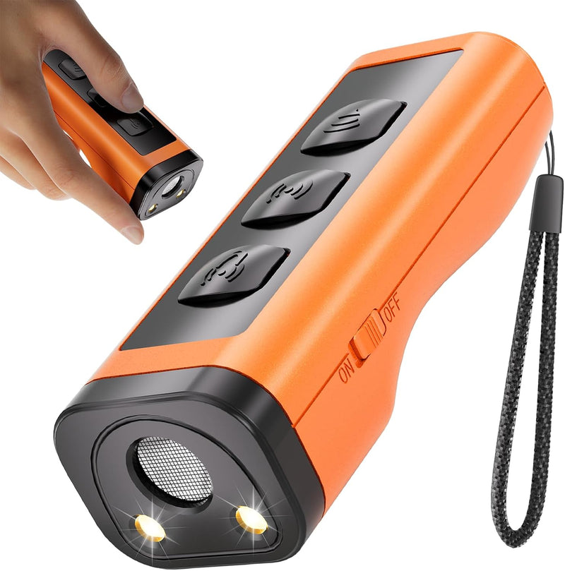 Dog Bark Deterrent Devices Rechargeable Anti-Barking Device for Dogs 50ft Long Range Ultrasonic Correct Your Dog's Bad B