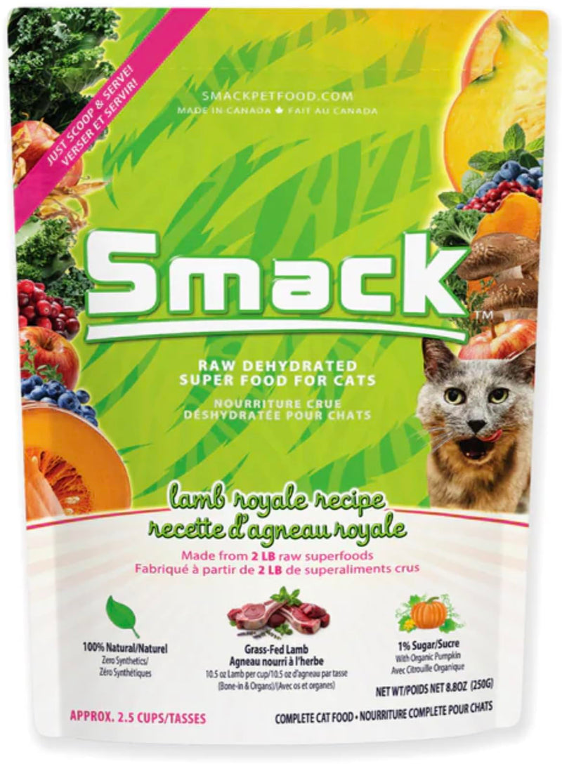 Smack Raw Dehydrated Lamb Royale Cat Food (8.8oz)