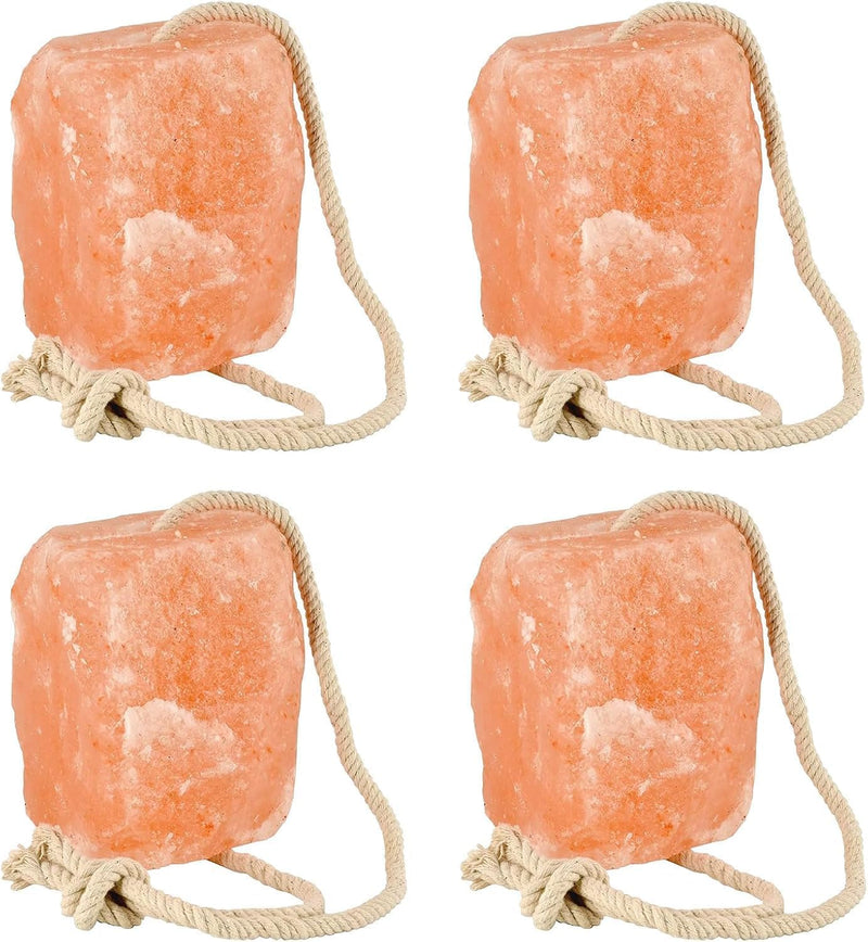 Premium Himalayan Horse Salt Lick 4 Pack 5-6 lbs Each Treat Block | Equine Mineral Salt Block with 36