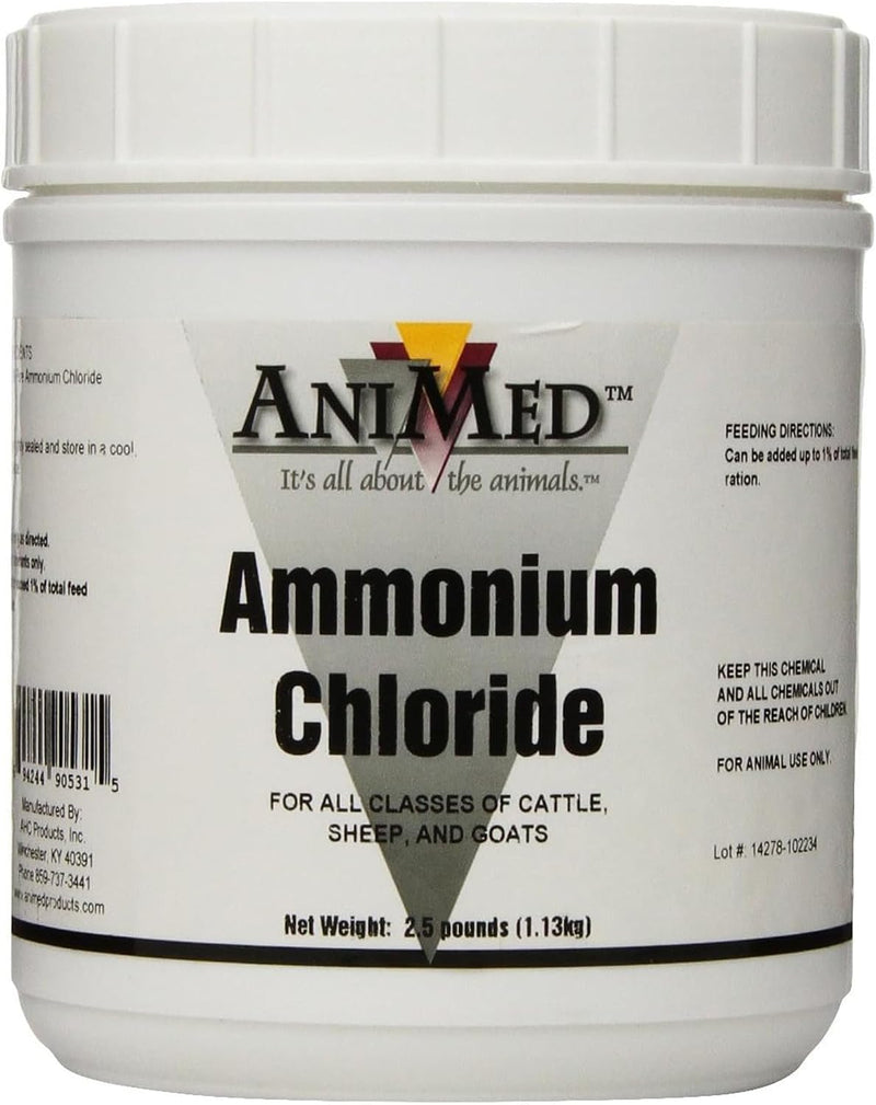 AniMed 99% Ammonium Chloride Powder for Goats, Cattle, Sheep, 2.5 lbs