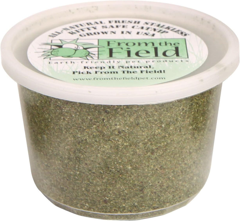 from The Field | Organically Grown Catnip Fine Ground Stalkless |3.5 Oz Tub