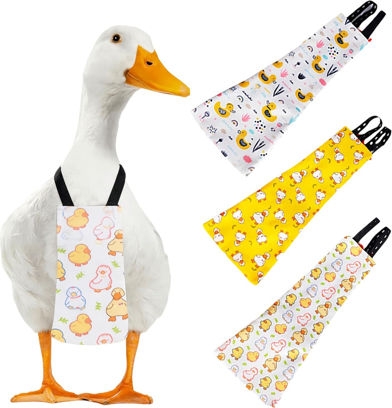Chicken Diapers for Hens, Roosters, Diapers for Ducks, Ducklings, Reusable Pet Diaper with Bow Ties Waterproof Poultry N