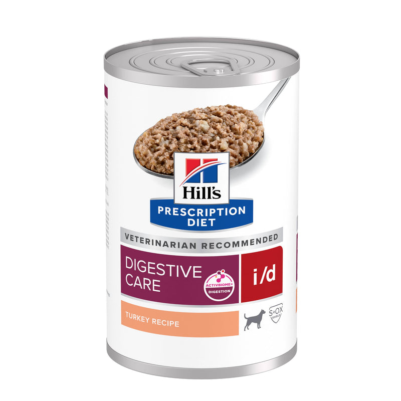 Hill's Prescription Diet i/d Digestive Care Wet Dog Food, Turkey, 13 oz. Cans, 12-Pack