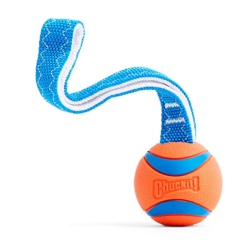 Chuckit! Ultra Tug Dog Toy, Medium Fetch and Dog Ball Tug Toy for Dogs 20-60 Pounds