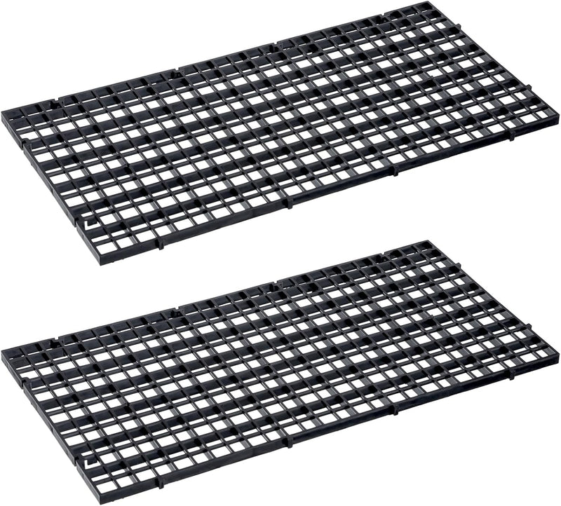 Skrfren 2PCS Fish Tank Divider Aquarium Plastic Grid Divider Tray Plastic Egg Crate Grid Isolation Board Partition Botto