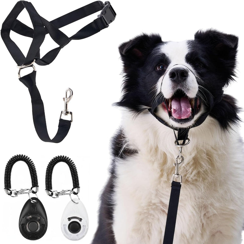 Gentle Leader for Dogs + 2X Free Training Clicker - Essential Gentle Leader
