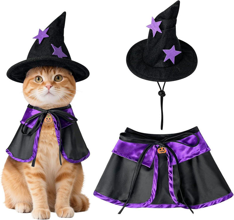 Halloween Cat Witch Costume, Halloween Costumes for Cats