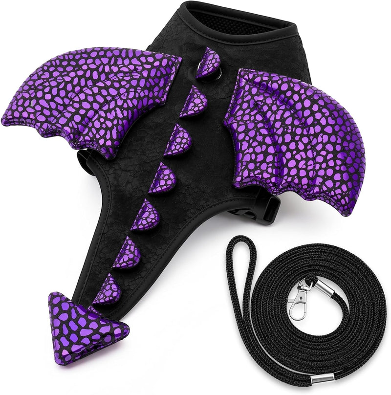 Dragon Halloween Costume for Rabbits with Leash, Bunny Vest